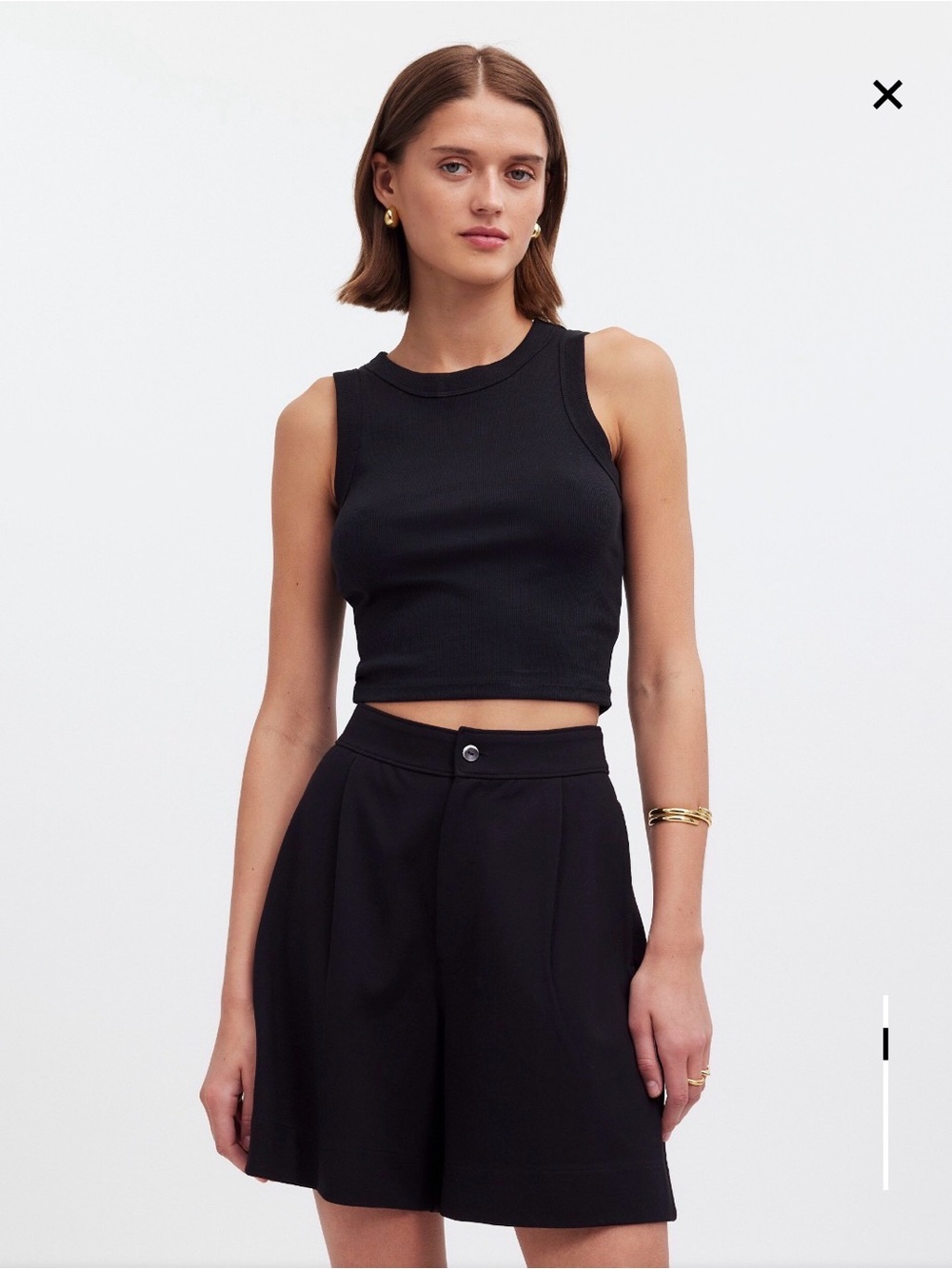 Madewell Pleated Short in Ponte